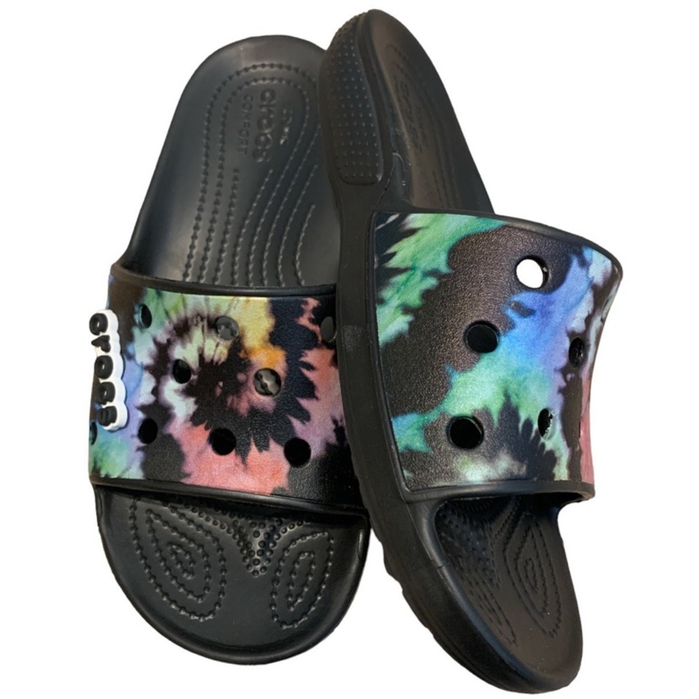 Crocs Unisex Classic Slide Open Toe Sandals - Picture 3 of 4